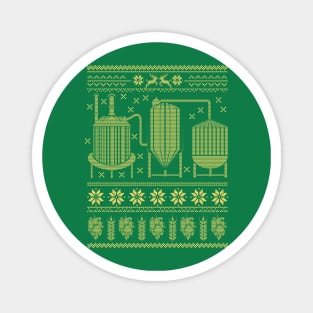 Hoppy Holidays Beer Ugly Christmas Sweater Magnet